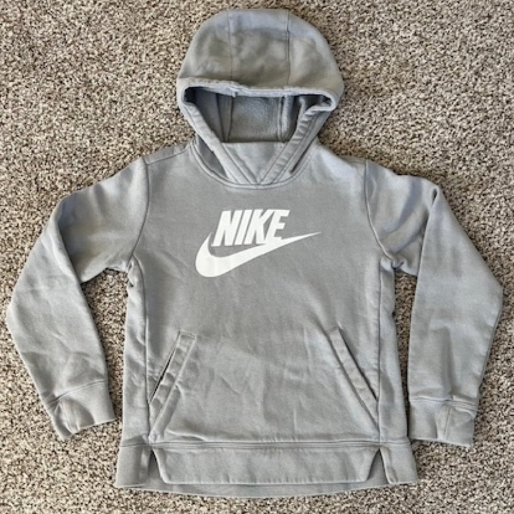 Nike Gray Hoodie Boy's Sweatshirt (could be unisex)